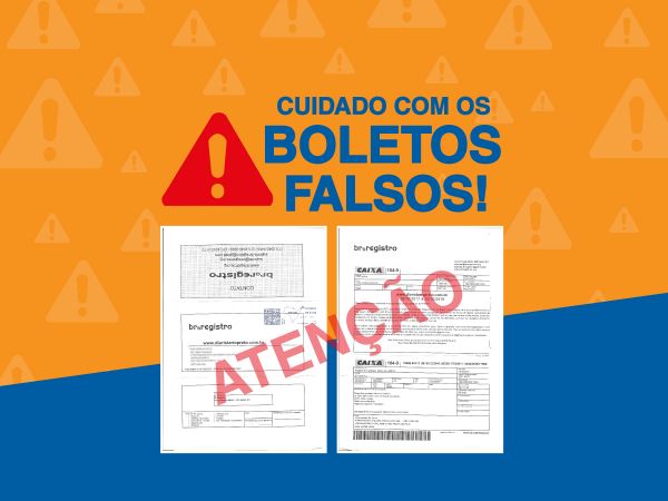 Boleto Registro BR Falso